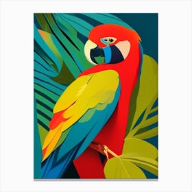 Parrot Pop Matisse 2 Bird Canvas Print