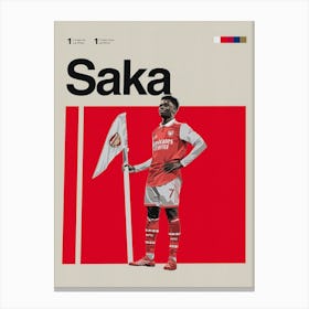 Bukayo Saka Canvas Print