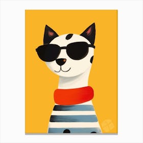 Little Cat 5 Wearing Sunglasses Canvas Print