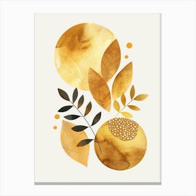 Autumn Leaves Watercolor Painting 1 Canvas Print