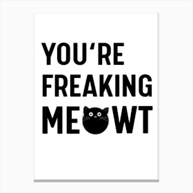 Cat Meowt Canvas Print