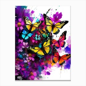 Colorful Butterflies 129 Canvas Print