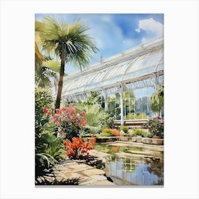 Kew Gardens Uk Watercolour 1 Canvas Print