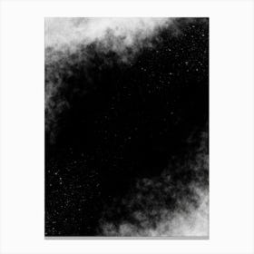 Black And White Abstract Painting Canvas Print