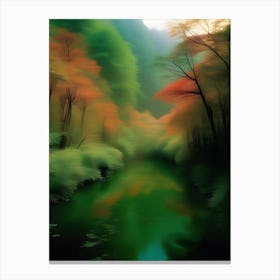 Autumn River Canvas Print