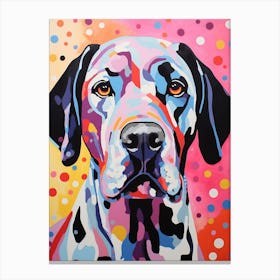 Pop Art Paint Dog 4 Canvas Print