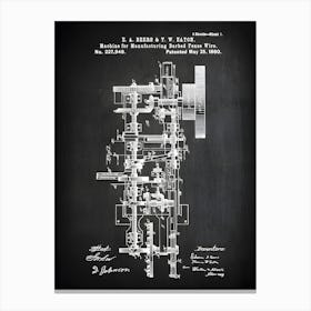 Barbed Fence Wire Machine Farm Print Decor Barbed Wire Patent Art Farm Decor Agriculture Art Agriculture Decor Fencing Ca948a1 Canvas Print