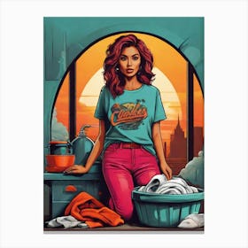 Laundry Day Canvas Print