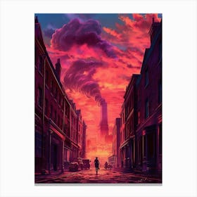 Sunset In The City 4 Canvas Print