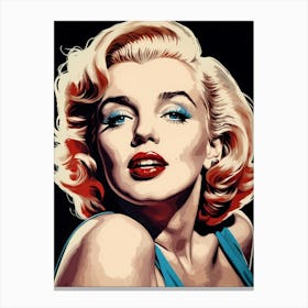 Marilyn Monroe Portrait Pop Art (32) Canvas Print