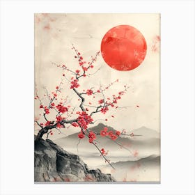 Asian Cherry Blossoms Canvas Print