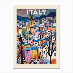 Turin Italy 1 Fauvist Painting Travel Poster Canvas Print