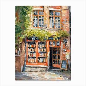 Bruges Book Nook Bookshop 1 Canvas Print