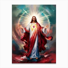 Jesus Christ Abstract Painting 1 Canvas Print