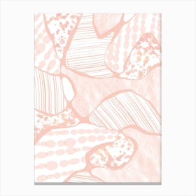 Abstract Peach Fields Canvas Print