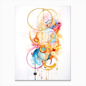 Abstract Watercolor Painting Canvas Print