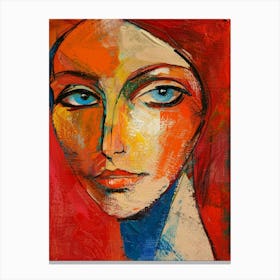 Face Of A Woman 110 Canvas Print