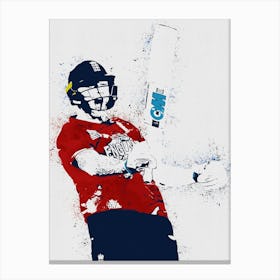 Ben Stokes Painting Canvas Print