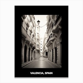 Poster Of Valencia, Spain, Mediterranean Black And White Photography Analogue 4 Leinwandbilder