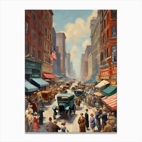 New York City Street Scene 21 Canvas Print