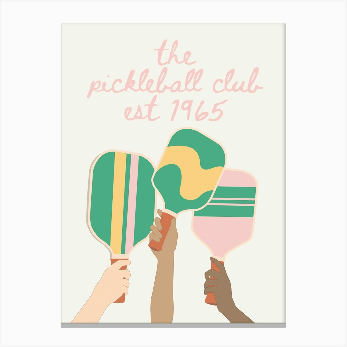 Pickleball Club Canvas Print by September23rd