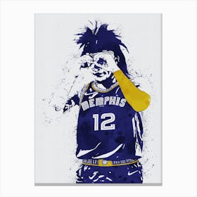 Ja Morant Memphis Grizzlies Canvas Print