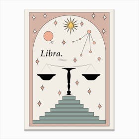 Libra Zodiac Canvas Print
