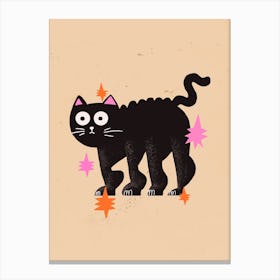 Black Cat Canvas Print