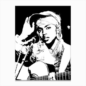 lauryn hill Guitar Canvas Print