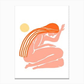 Minimal Self Love Nude Canvas Print