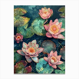 Water Lilies 9 Canvas Print