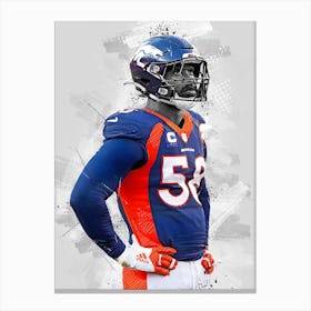 Von Miller Denver Broncos Canvas Print