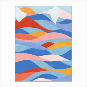 Color Waves Canvas Print