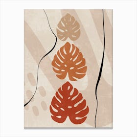 Monstera Leaves 1 Canvas Print