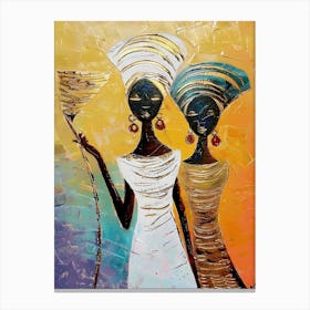 Two African Women Canvas Print