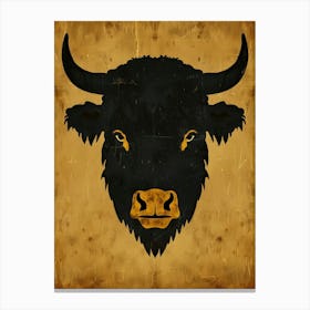 Bull Head 4 Canvas Print