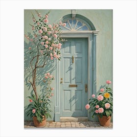 Romantic Blue Door Canvas Print