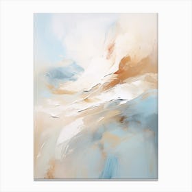 Winter Pastel Abstract Painting 5 Canvas Print