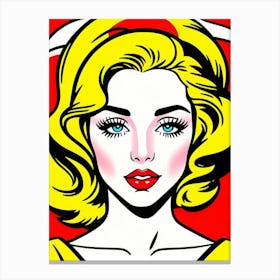 Radiant Reimagining: Pop Art’s Celebration of Feminine Power Pop Art Canvas Print