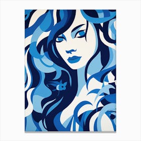 Blue Girl 1 Canvas Print