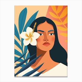 Hawaiian Woman 1 Canvas Print