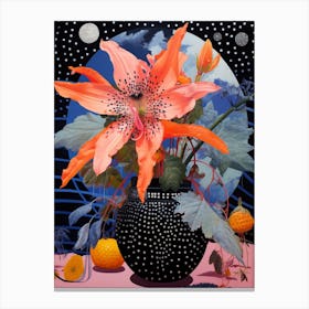 Surreal Florals Moonflower 3 Flower Painting Canvas Print