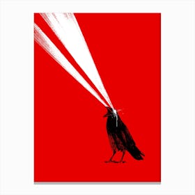 Laser Crow Canvas Print