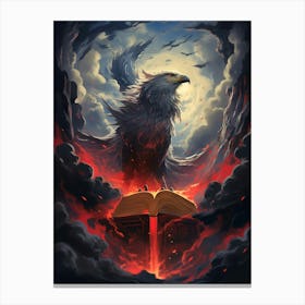 Eagle In The Sky Canvas Print