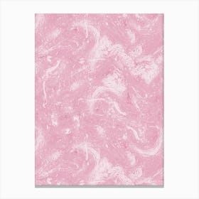 Abstract Dripping Painting Pink Canvas Print