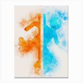 Portal • 2d Version Watercolor Canvas Print