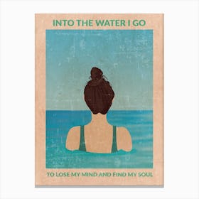 Into The Water Canvas Print