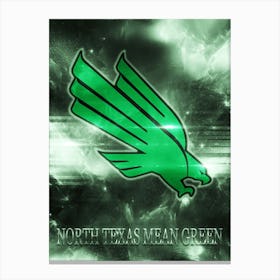 North Texas Mean Green Canvas Print