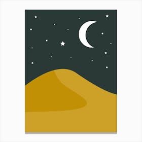 Starry Desert Canvas Print