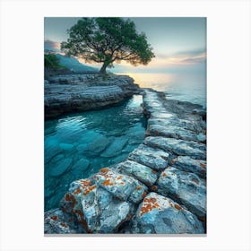 Croatia At Sunset Canvas Print